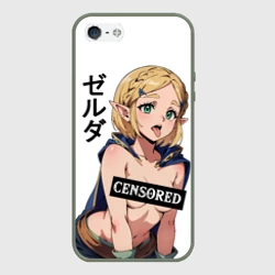 Чехол для iPhone 5/5S матовый The legend of Zelda - tears of the kingdom: censured