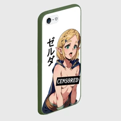 Чехол для iPhone 5/5S матовый The legend of Zelda - tears of the kingdom: censured - фото 2