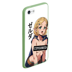 Чехол для iPhone 5/5S матовый The legend of Zelda - tears of the kingdom: censured - фото 2