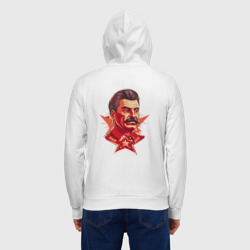 Мужская толстовка на молнии хлопок Граффити Сталин - фото 2