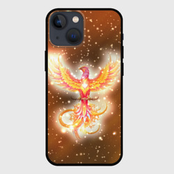 Чехол для iPhone 13 mini Жар птица и светящиеся искры
