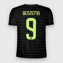 Мужская футболка 3D Slim Карим Бензема Реал Мадрид форма 22-23 третья