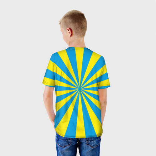 Детская футболка 3D ВКС России - герб, цвет 3D печать - фото 4