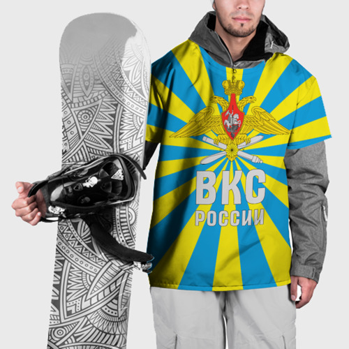 Накидка на куртку 3D ВКС России - герб, цвет 3D печать