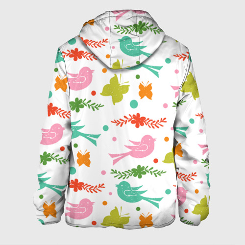 Мужская куртка 3D Бабочки и птички, цвет 3D печать - фото 2