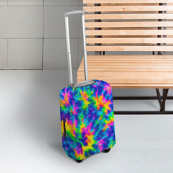 Чехол для чемодана 3D Тай-дай цветные краски - фото 2
