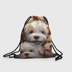 Маленьние щенята – Рюкзак-мешок 3D с принтом купить со скидкой в -25%