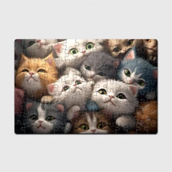 Головоломка Пазл магнитный 126 элементов Маленькие котята