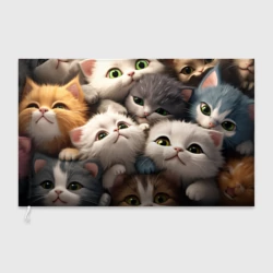 Флаг 3D Маленькие котята