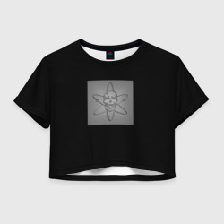 Женская футболка Crop-top 3D Кровосток - наука deluxe