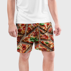 Мужские шорты спортивные Аппетитная пицца - фото 2