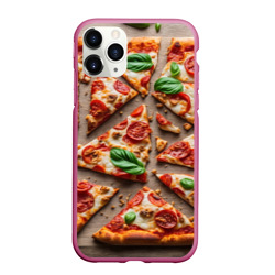 Чехол для iPhone 11 Pro матовый Аппетитная пицца