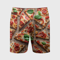 Мужские шорты спортивные Аппетитная пицца