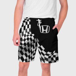 Мужские шорты 3D Honda racing flag