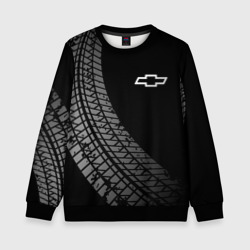 Детский свитшот 3D Chevrolet tire tracks