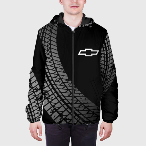 Мужская куртка 3D Chevrolet tire tracks, цвет 3D печать - фото 4