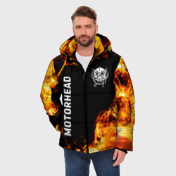 Мужская зимняя куртка 3D Motorhead и пылающий огонь - фото 2