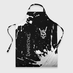 Фартук 3D Evanescence и рок символ на темном фоне