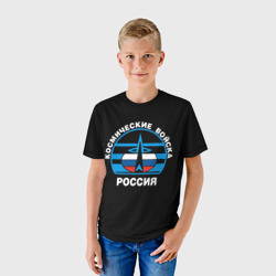 Детская футболка 3D Космические войска России - фото 2