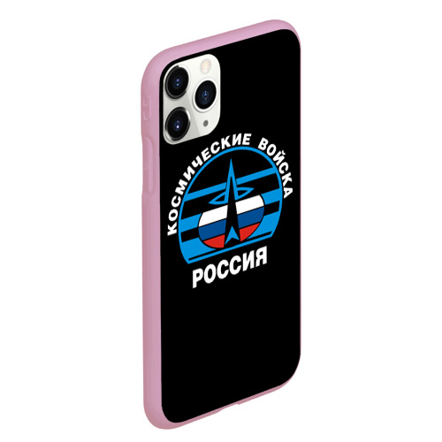 Чехол для iPhone 11 Pro Max матовый Космические войска России, цвет розовый - фото 3