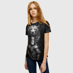 Женская футболка 3D Велес славянский Бог Богатырь - фото 2