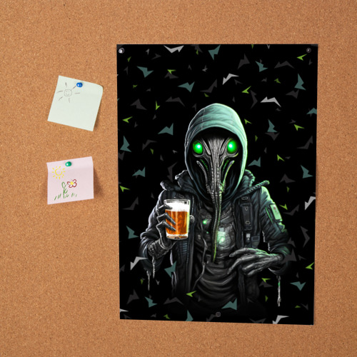 Постер Пришелец с пивом - фото 2