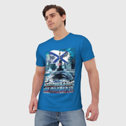 Мужская футболка 3D ВМФ - северный флот не подведёт - фото 2