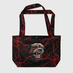 Пляжная сумка 3D Злая собака