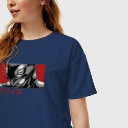 Женская футболка хлопок Oversize Гриффит Фемто - фото 2