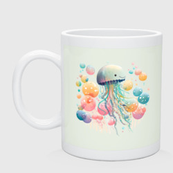 Кружка керамическая Весёлая медуза