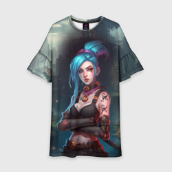 Детское платье 3D Jinx league of Legends