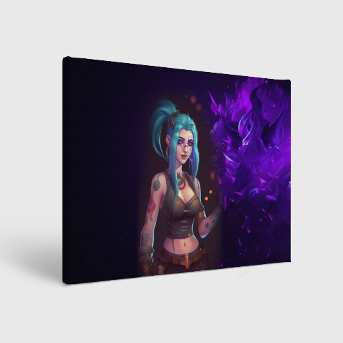 Холст прямоугольный Jinx Arcane League of Legends, цвет 3D печать