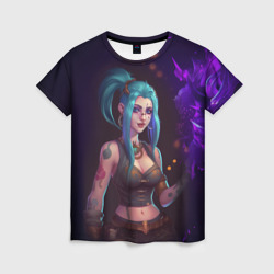 Женская футболка 3D Jinx Arcane League of Legends