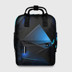 Blue black     texture – Женский рюкзак 3D с принтом купить