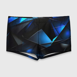 Blue black     texture – Мужские купальные плавки 3D с принтом купить со скидкой в -11%