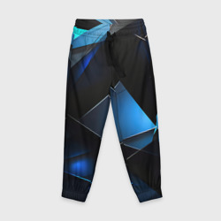 Blue black     texture – Детские брюки 3D с принтом купить