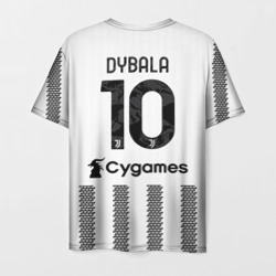 Мужская футболка 3D Пауло Дибала Ювентус форма 22-23 домашняя