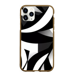 Чехол для iPhone 11 Pro Max матовый Абстрактные полосы зебры