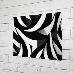 Холст прямоугольный Абстрактные полосы зебры - фото 2