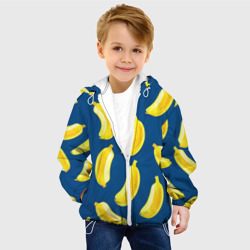 Детская куртка 3D Бананы на синем фоне - фото 2