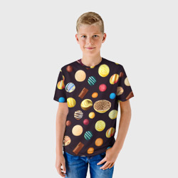 Детская футболка 3D Конфеты и шоколад - фото 2