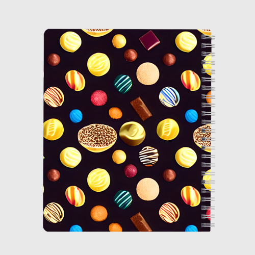 Тетрадь Конфеты и шоколад, цвет клетка - фото 2