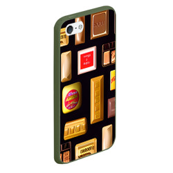 Чехол для iPhone 5/5S матовый Шоколадные конфеты - фото 2