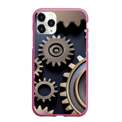 Чехол для iPhone 11 Pro Max матовый Механика и шестерёнки