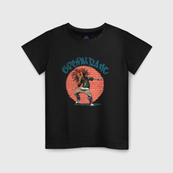 Детская футболка хлопок Мальчик брейк-дансер с дредами