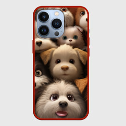 Чехол для iPhone 13 Pro Милые маленькие щенята