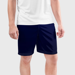 Мужские шорты спортивные Градиент глубокий синий - фото 2