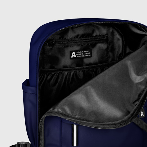 Женский рюкзак 3D с принтом Градиент глубокий синий, фото #5