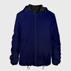 Мужская куртка 3D Градиент глубокий синий