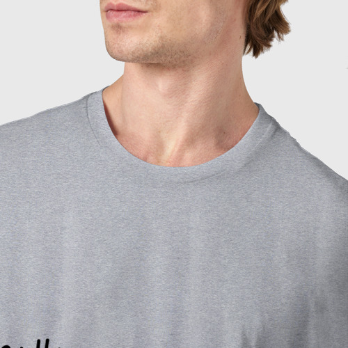 Мужская футболка хлопок с принтом Индикатор похудения, фото #4